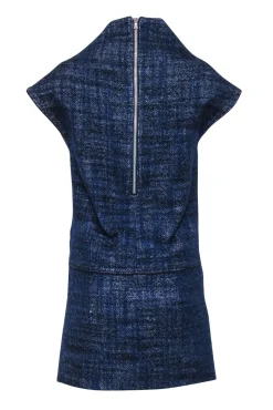 Marc by Marc Jacobs - Navy, Black, & White Tweed Wool Blend Dress Sz XS