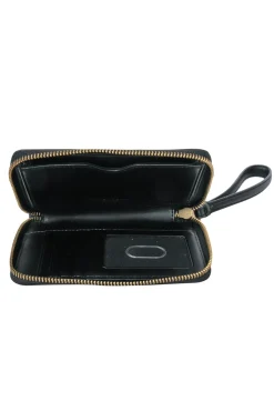 Marc Jacobs - Black Textured Leather Wristlet Wallet