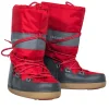 Marc Jacobs - Red & Gray Lace-Up Chunky Moon Boots Sz M