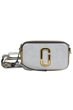 Marc Jacobs - SIlver & Gold Metallic “Snapshot” Crossbody Bag