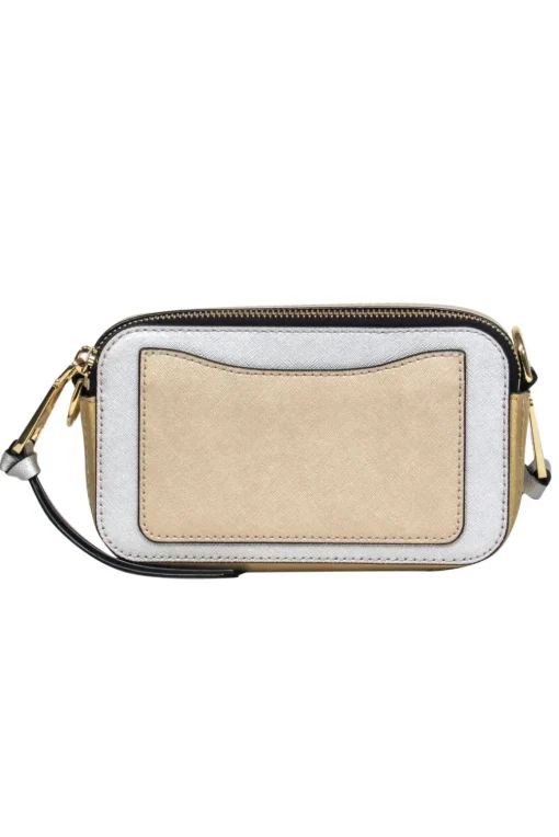Marc Jacobs - SIlver & Gold Metallic “Snapshot” Crossbody Bag