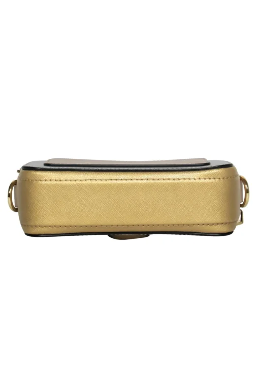 Marc Jacobs - SIlver & Gold Metallic “Snapshot” Crossbody Bag