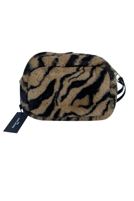 Marc Jacobs - Tan & Black Animal Print Faux Fur Snapshot Shoulder Bag