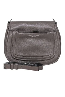 Marc Jacobs - Taupe Pebbled Leather Crossbody Bag