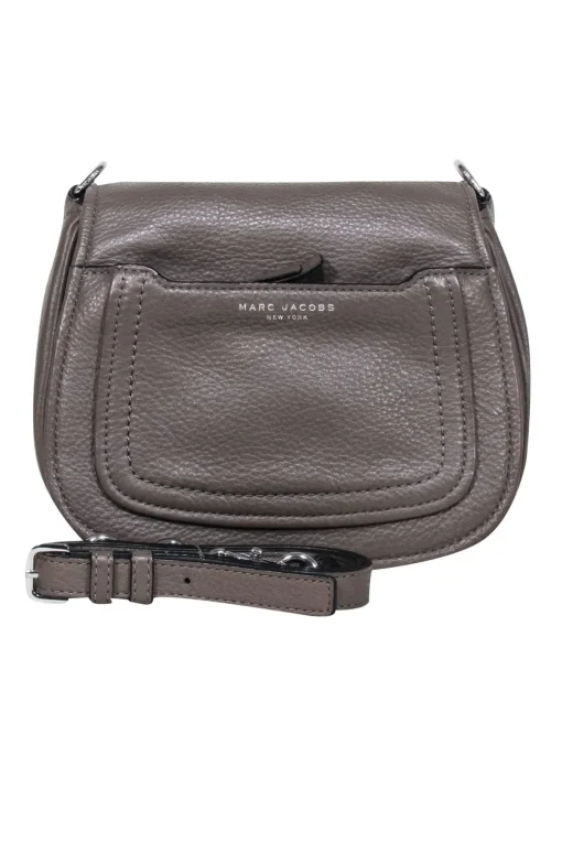 Marc Jacobs - Taupe Pebbled Leather Crossbody Bag