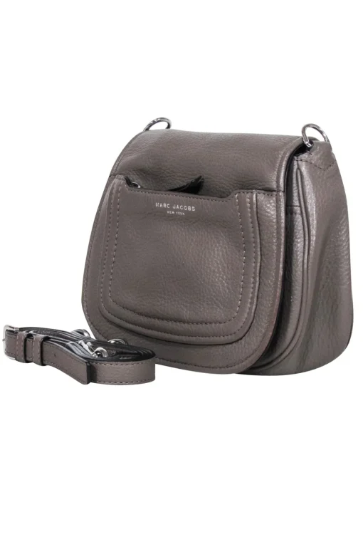 Marc Jacobs - Taupe Pebbled Leather Crossbody Bag
