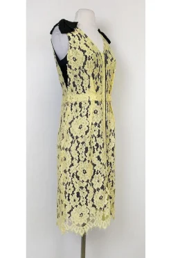 Marc Jacobs - Yellow & Black Lace Dress Sz 2