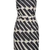 Marimekko - Tan & Black Sleeveless Dress w/ Waist Tie Sz 6