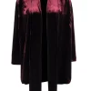 Marina Rinaldi - Bordeaux Velvet Cardigan Size L