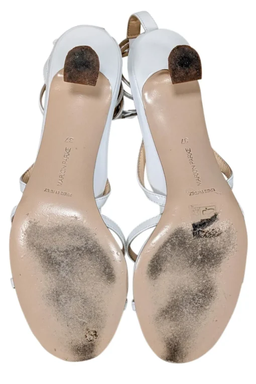 Marion Parke - White "Raina" Strappy Sandal Sz 7
