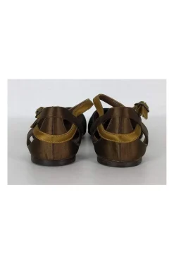 Marni - Black & Olive Satin Flats Sz 6.5