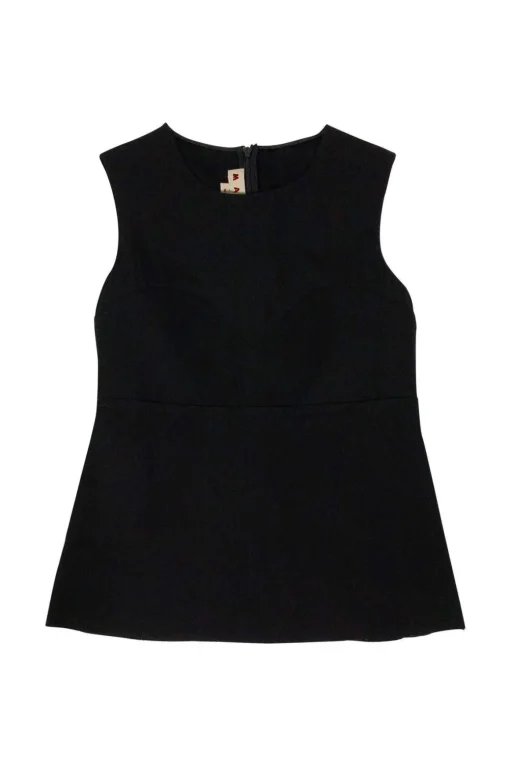 Marni - Black Peplum Top Sz 2
