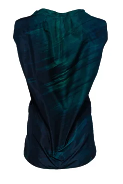 Marni - Green & Navy Sleeveless Top Sz 4