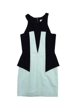 Mason - Black & Light Green Sleeveless Dress Sz 2