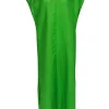 Massimo Dutti - Lime Green Short Sleeve Linen Dress Sz XS/S