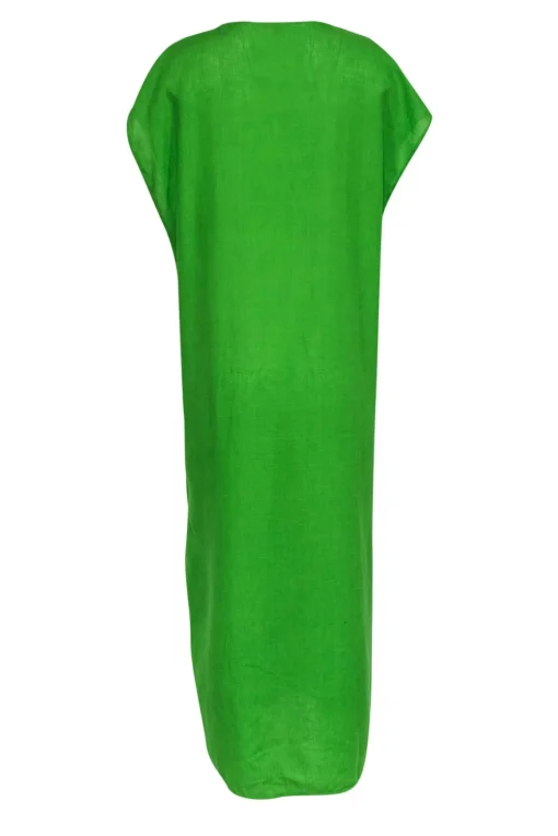 Massimo Dutti - Lime Green Short Sleeve Linen Dress Sz XS/S