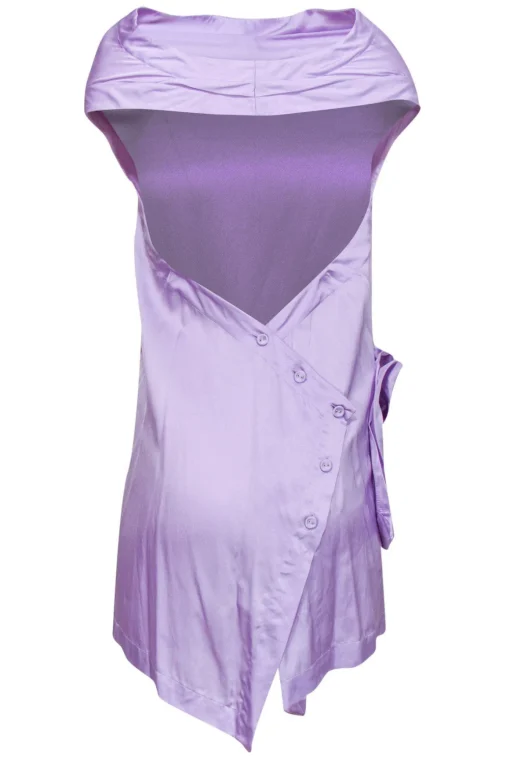 McQ Alexander McQueen - Purple Halter Dress Sz 10