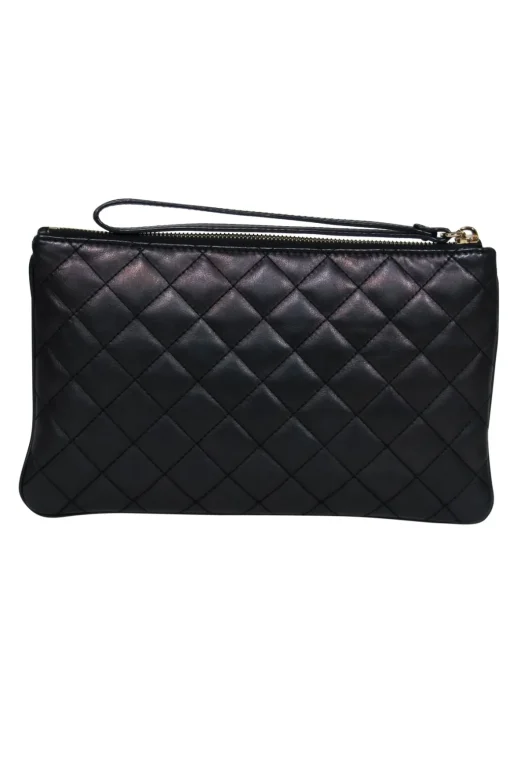 Michael Kors - Black Quilted Leather Clutch