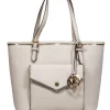Michael Kors - Cream Leather Mini Zipper Tote