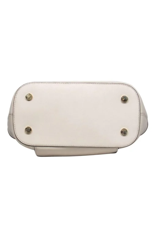 Michael Kors - Cream Leather Mini Zipper Tote