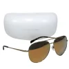 Michael Kors - Gold Reflective Aviator Sunglasses w/ Tortoise Shell Trim