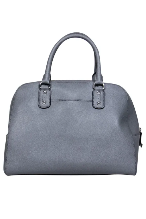 Michael Kors - Grey Leather Bowling-Style Bag