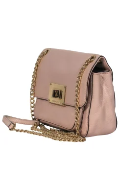 Michael Kors - Light Pink Pebbled Leather Gold Chain Crossbody