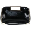 Michael Michael Kors - Black Patent Leather Gold Chain Shoulder Bag