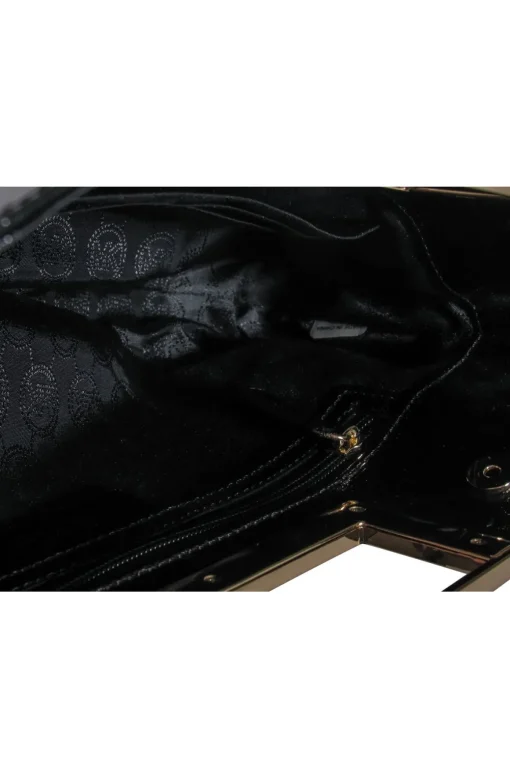Michael Michael Kors - Black Patent Leather Gold Chain Shoulder Bag