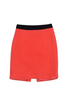 Milly - Coral Wool Pencil Skirt Sz 4
