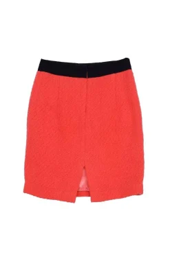 Milly - Coral Wool Pencil Skirt Sz 4