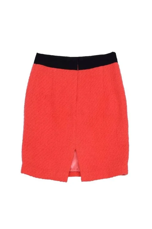 Milly - Coral Wool Pencil Skirt Sz 4