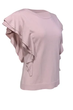 Milly - Mauve Flounce Top Sz M