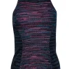 Missoni - Black & Multicolor Fitted Racer Tank Sz S