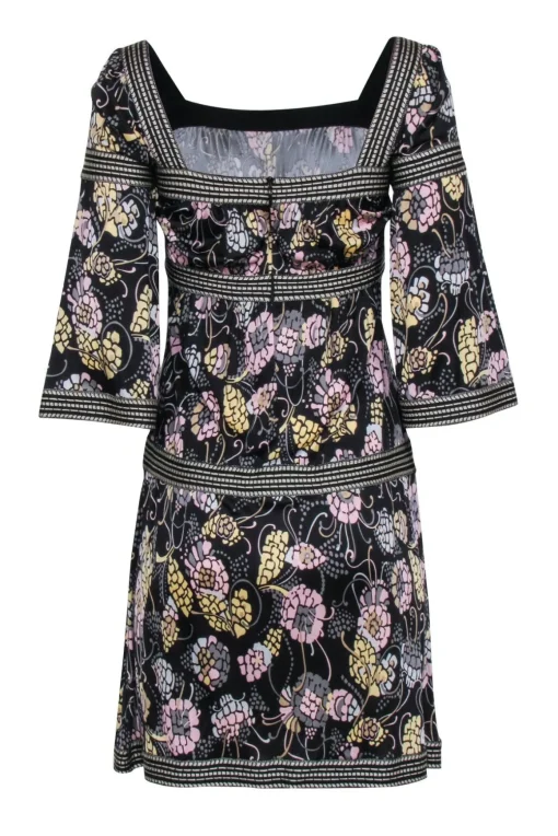 Missoni - Black w/ Pink Floral Print Dress Sz 2
