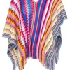 Missoni - Rainbow Multi color Poncho Sweater Sz One Size