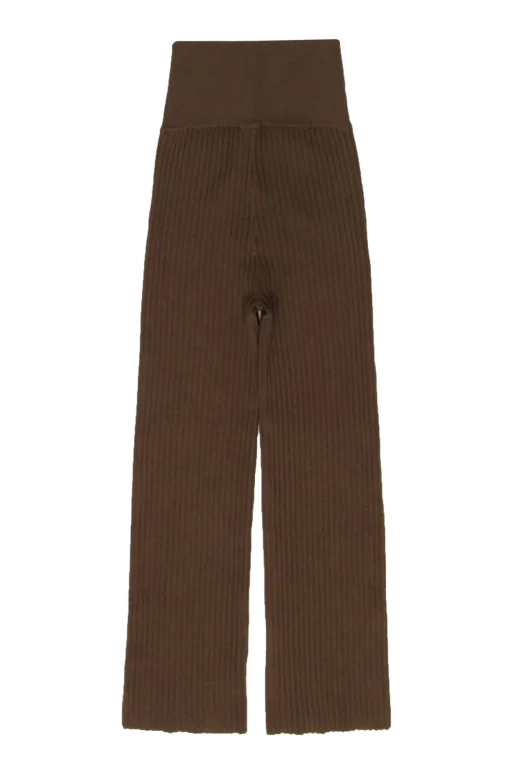 MM Lafleur - Olive Ribbed Knit Straight Leg "Finley" Stretch Pant Sz M