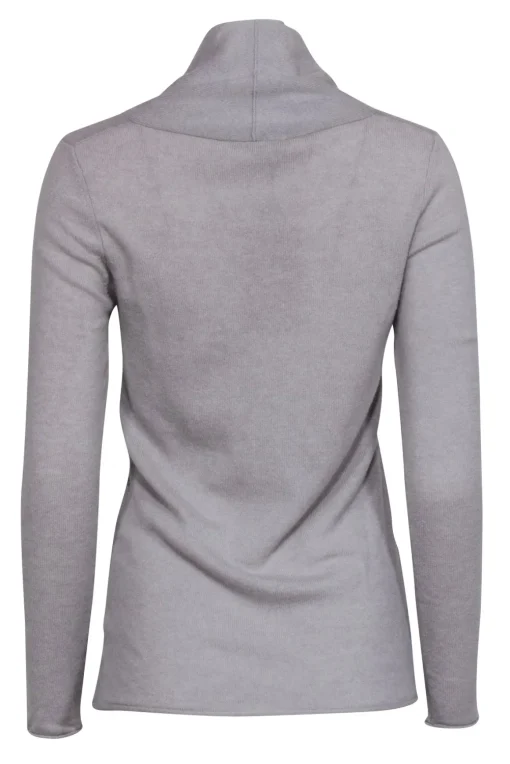 M.M.LaFleur - Grey Wrap V-Neckline Cashmere Sweater Sz XS