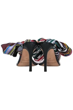 Monse - Multi Colored Ribbon Strap Heels Sz 7