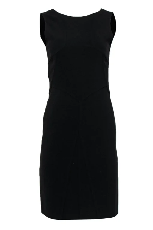 Moschino - Black Fitted V-Back Dress Sz M