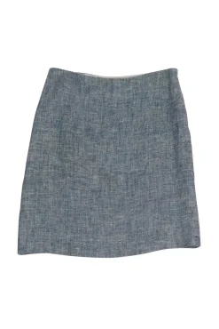 Moschino - White & Blue Pencil Skirt Sz 12
