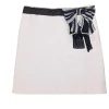 Moschino Cheap & Chic - Ivory Cotton Blend Bow Waist Skirt Sz 8