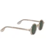 Moscot - Light Yellow Transparent Round "Zolman" Sunglasses