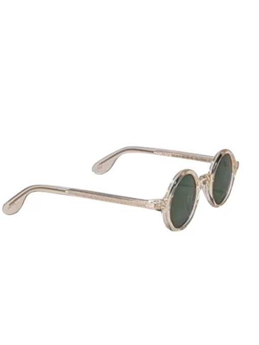 Moscot - Light Yellow Transparent Round "Zolman" Sunglasses