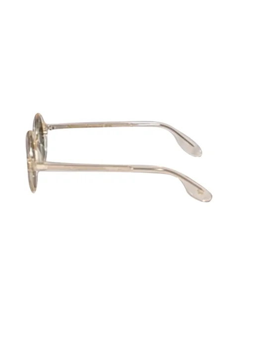 Moscot - Light Yellow Transparent Round "Zolman" Sunglasses