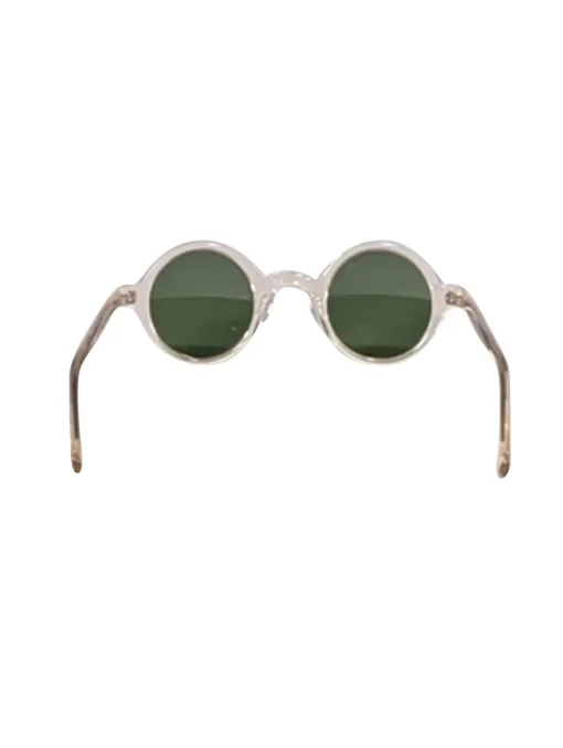 Moscot - Light Yellow Transparent Round "Zolman" Sunglasses