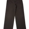 MOTHER - Faded Black Wash Frayed Hem Straight Leg Jeans Sz 00