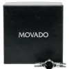 Movado - Silver Stainless Steel Watch w/ Black Dial