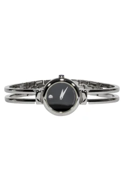 Movado - Silver Stainless Steel Watch w/ Black Dial