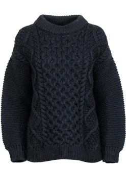 Mr. Mittens - Black Wool Chunky Knit Sweater Sz XS/S